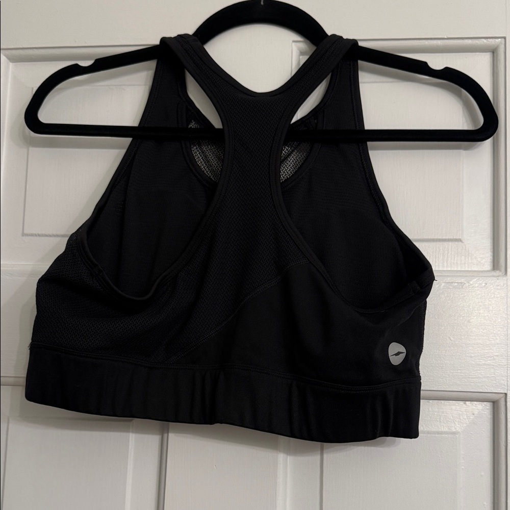 Black and White Patterned Sports Bra - Picture 2 of 2